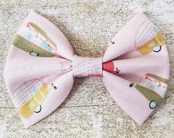 Camper hair bow | Camper bow | Camping hair bow | Camping bow | Baby girl camping | Camping baby bow | RV hair bow | Camping hair clip