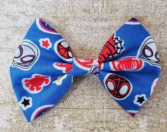 Spidey hair bow | Spidey and his amazing friends bow | Spiderman hair bow | Spiderman bow | Spidey and friends bow | Spidey hair clip