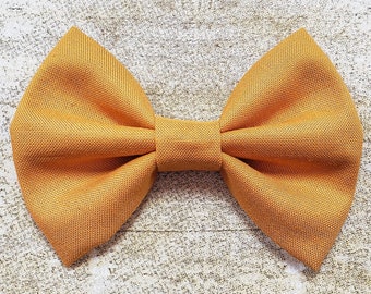 Mustard hair bow | Mustard bow | Yellow hair bow | Yellow bow | Gold hair bow | Fall hair bow | Mustard yellow hair bow | Mustard yellow bow