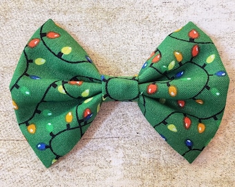 Christmas hair bow | Christmas bows | Christmas hair bow clip | Christmas lights bow | Holiday hair bows | Christmas hair clip