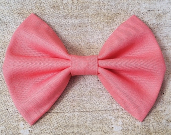 Coral hair bow | Coral bow | Coral hair clip | Coral headband | Coral baby bow | Coral pink hair bow | Coral toddler bow | Coral mini bow