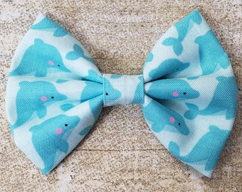 Dolphin hair bow | Dolphin bow | Dolphin hair clip | Dolphin headband | Beach hair bow | Summer hair bow | Blue dolphin bow | Summer bows