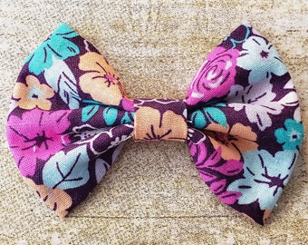 Purple flower bow | Floral hair bows | Purple hair bow | Flower hair bows | Toddler hair bows | Nylon headbands bows | Purple bows