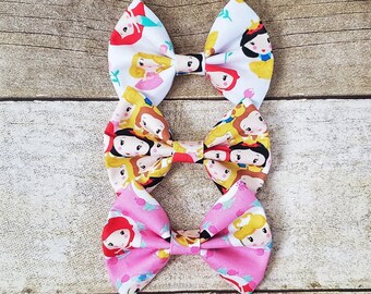 Princess bows | Princess hair bows | Princess hair clips | Princess clips | Disney princess hair bow | Disney princess bow | Princess gifts