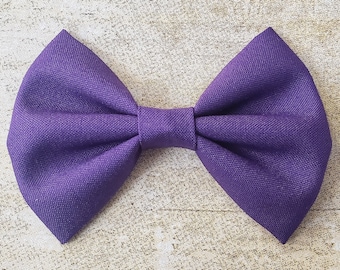 Purple hair bow | Purple bow | Solid purple hair bow | Purple hair clip | Purple bow headband | Dark purple hair bow | Purple baby bow | Bow