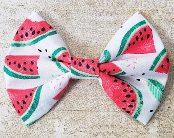 Watermelon slice bow | Watermelon bow | Watermelon hair bow | Watermelon hair clip | Baby girl watermelon | Watermelon baby bow | Fruit bow