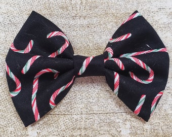 Candy cane hair bow | Candy cane bow | Christmas hair bow | Christmas bow | Candy cane hair clip | Candy cane headband bow | Christmas clips