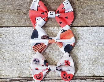 Halloween bows | Halloween hair bow | Halloween hair clip | Pumpkin hair bow | Ghost hair bow | Baby girl halloween | Halloween bow headband