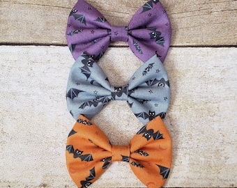 Bat hair bow | Bat hair clip | Bat halloween bow | Bat halloween hair bow | Halloween hair bow | Halloween hair clips | Bat bow halloween