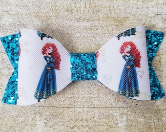 Disney Brave hair bow | Merida hair bow | Brave Merida hair bow | DIsneys Brave bow | Princess Merida hair bow | Disney princess hair bows