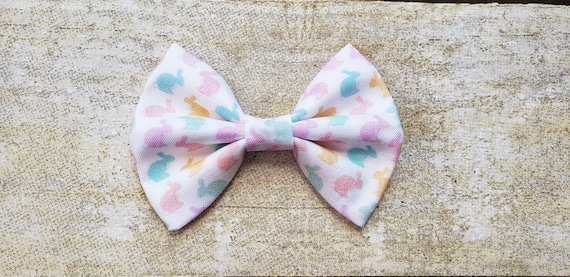 Easter bunny hair bow | Easter hair bow | Easter bow | Bunny bow | Bunny hair bow | Bunny hair clip | Baby girl Easter | Easter hair clip