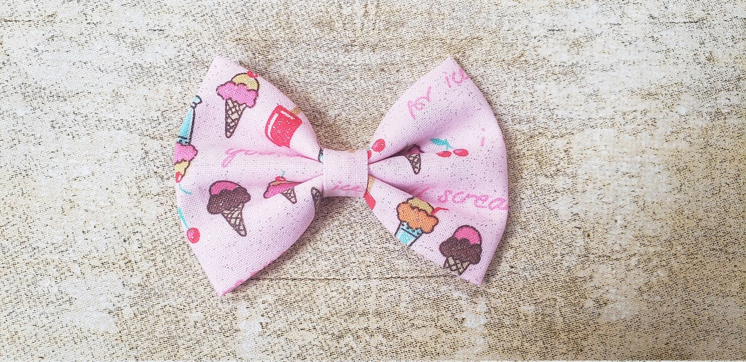 Ice Cream Hair Bow Ice Cream Bow Ice Cream Cone Hair Bow Ice Cream Hair