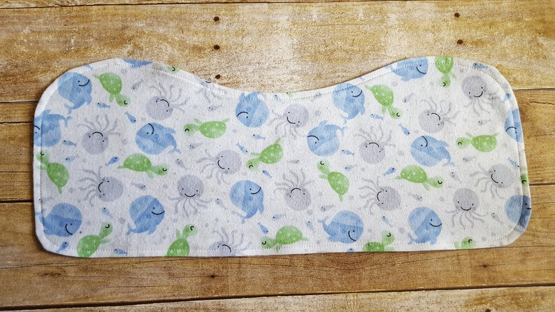 Baby burp cloths Boy burp cloths Baby boy whales Whale burp cloths Burp cloths Baby shower gift Burp cloths set of 3 Burp rags image 8