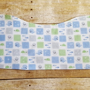 Baby burp cloths Boy burp cloths Baby boy whales Whale burp cloths Burp cloths Baby shower gift Burp cloths set of 3 Burp rags image 2