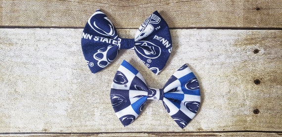 Penn State hair bow | Penn State bow | Penn State football bow | Football hair bow | Sports hair bow | Baby girl Penn State |Penn State baby