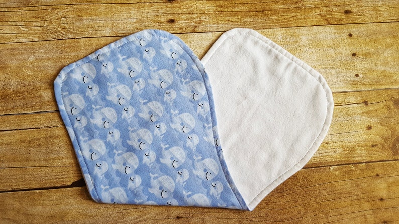 Baby burp cloths Boy burp cloths Baby boy whales Whale burp cloths Burp cloths Baby shower gift Burp cloths set of 3 Burp rags image 6