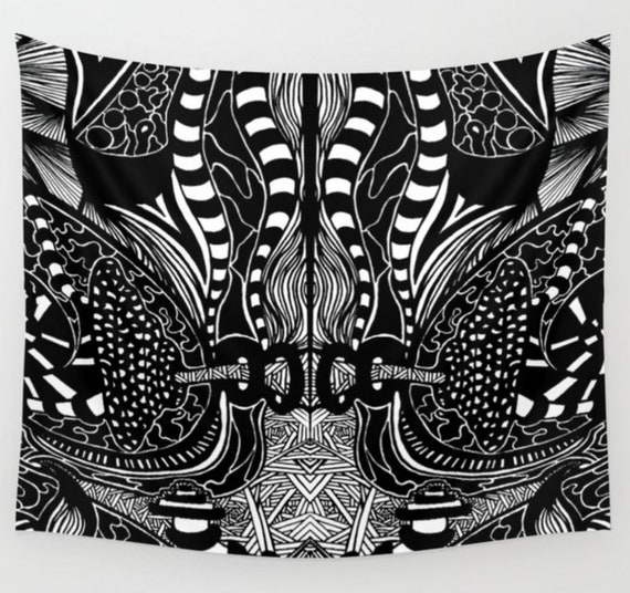 all black tapestry