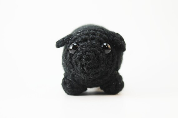 black pug soft toy