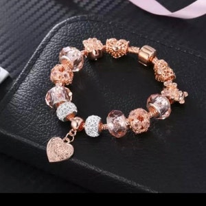 Rose Gold Charm Bracelet