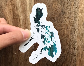 Philippines Sticker, Philippines Map Decal, The Philippines, Laptop Sticker, Bottle Sticker, Car Decal