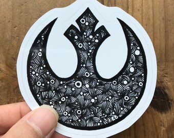 Rebel Alliance Sticker, Rebel Alliance Decal, Star Wars Sticker, Laptop Sticker, Yeti Decal, Car Decal, Tablet Sticker