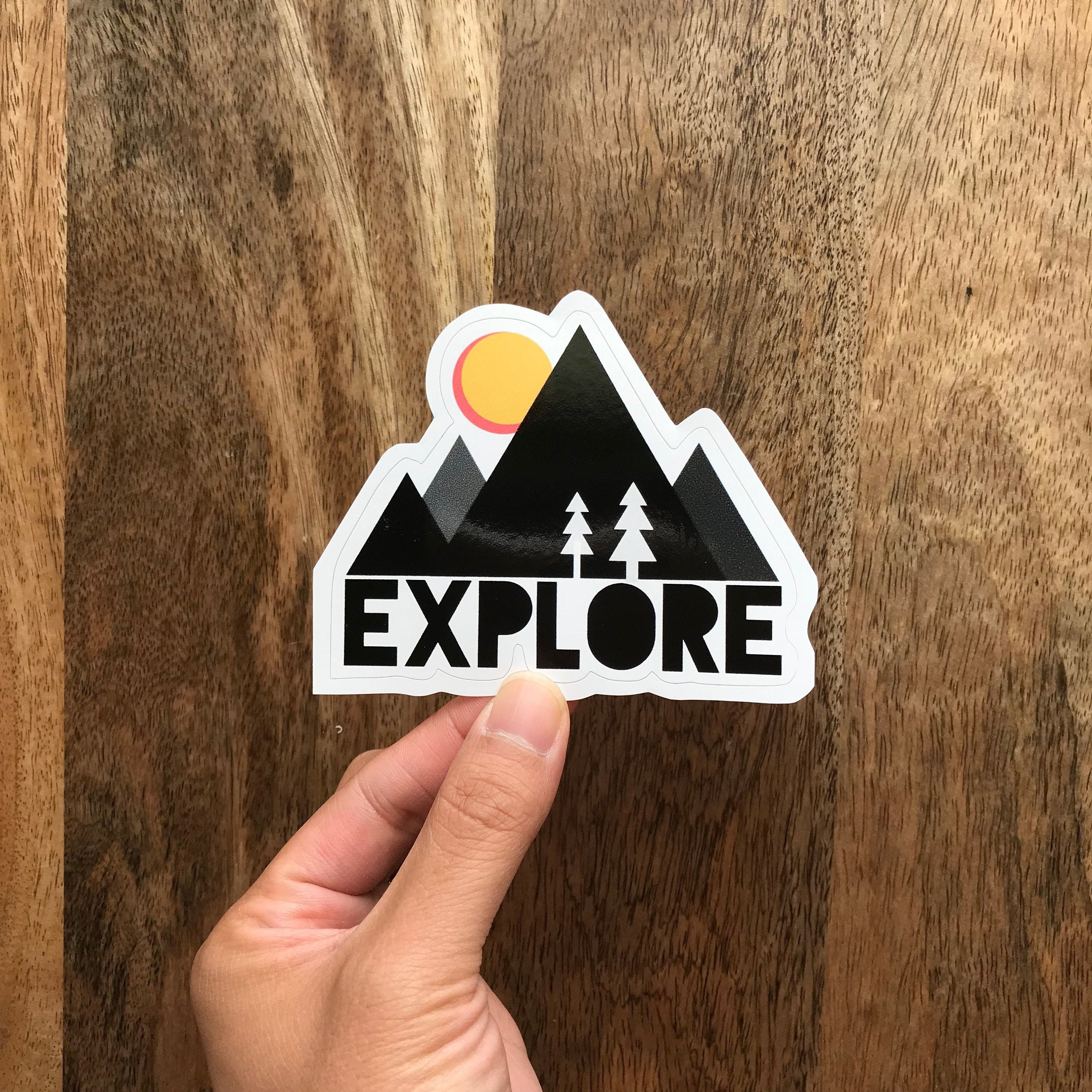 Go Explore Sticker Explore Sticker, Travel Sticker, Mountain Sticker, Laptop Sticker - Etsy