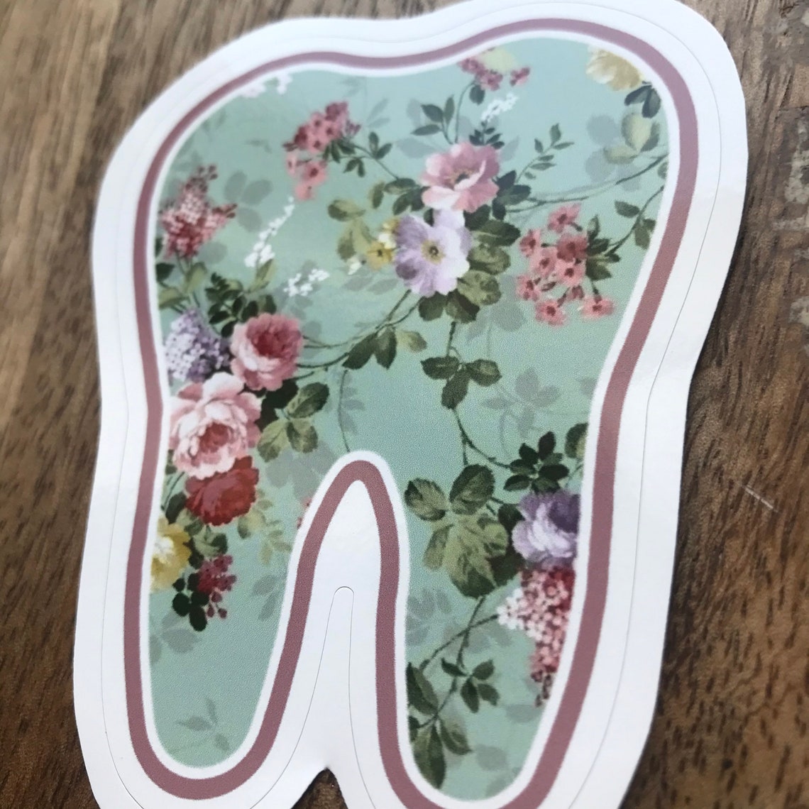 Floral Tooth Sticker, Dental Hygiene Sticker, Dental Assistant Sticker ...