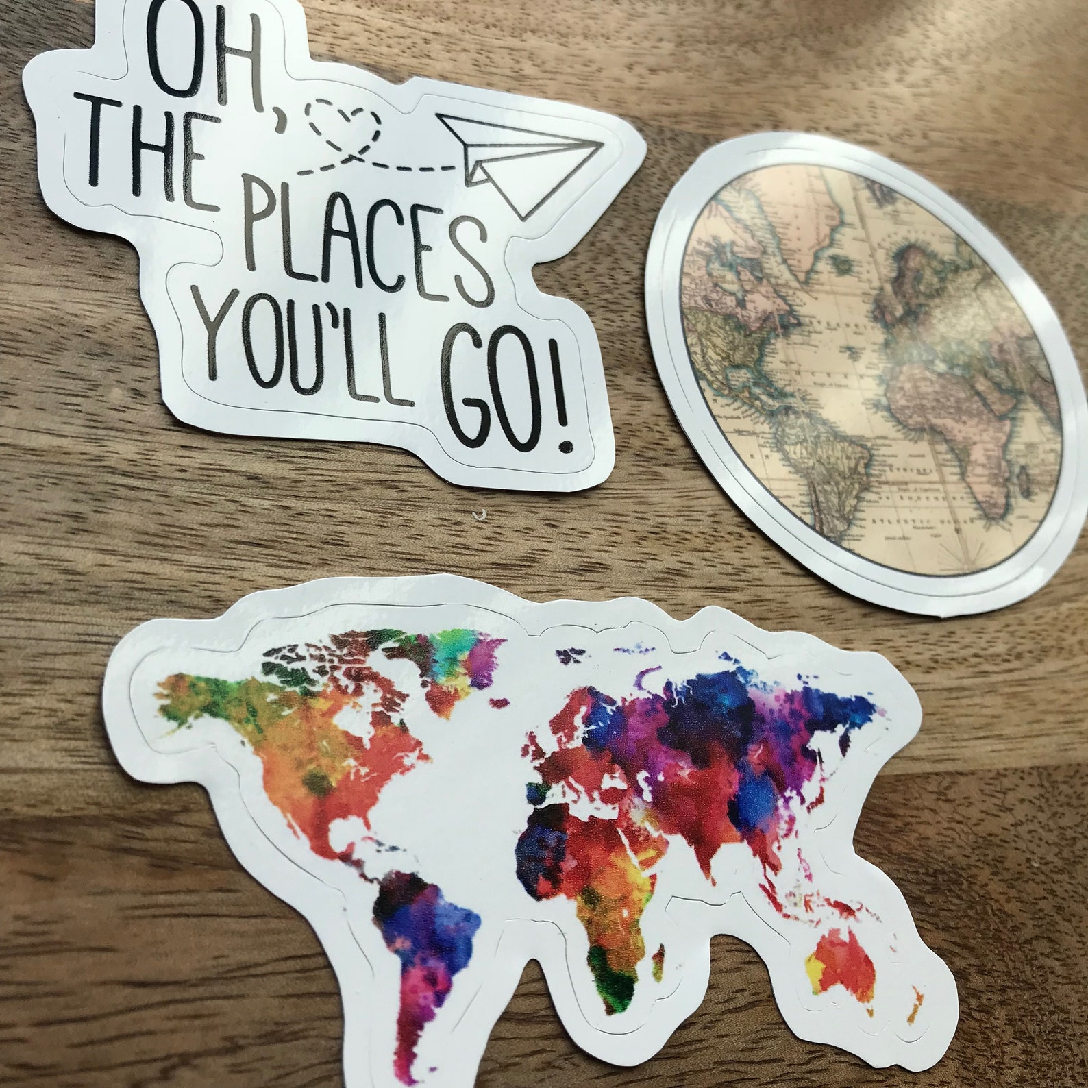 travel inspired stickers