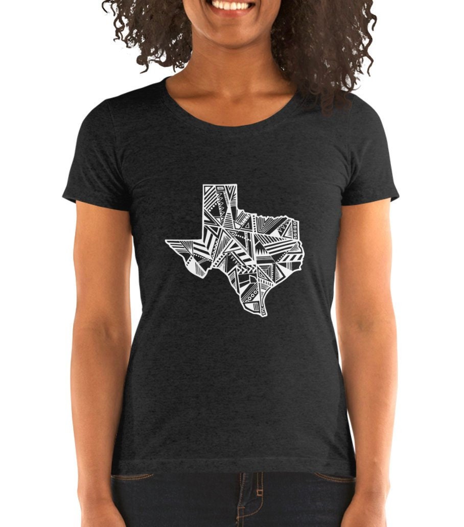2139C Made in Texas Ladies T-shirt Texas map and Bull Women's Tee 2139C Made in Texas Ladies T-shirt Texas map and Bull Women's Tee