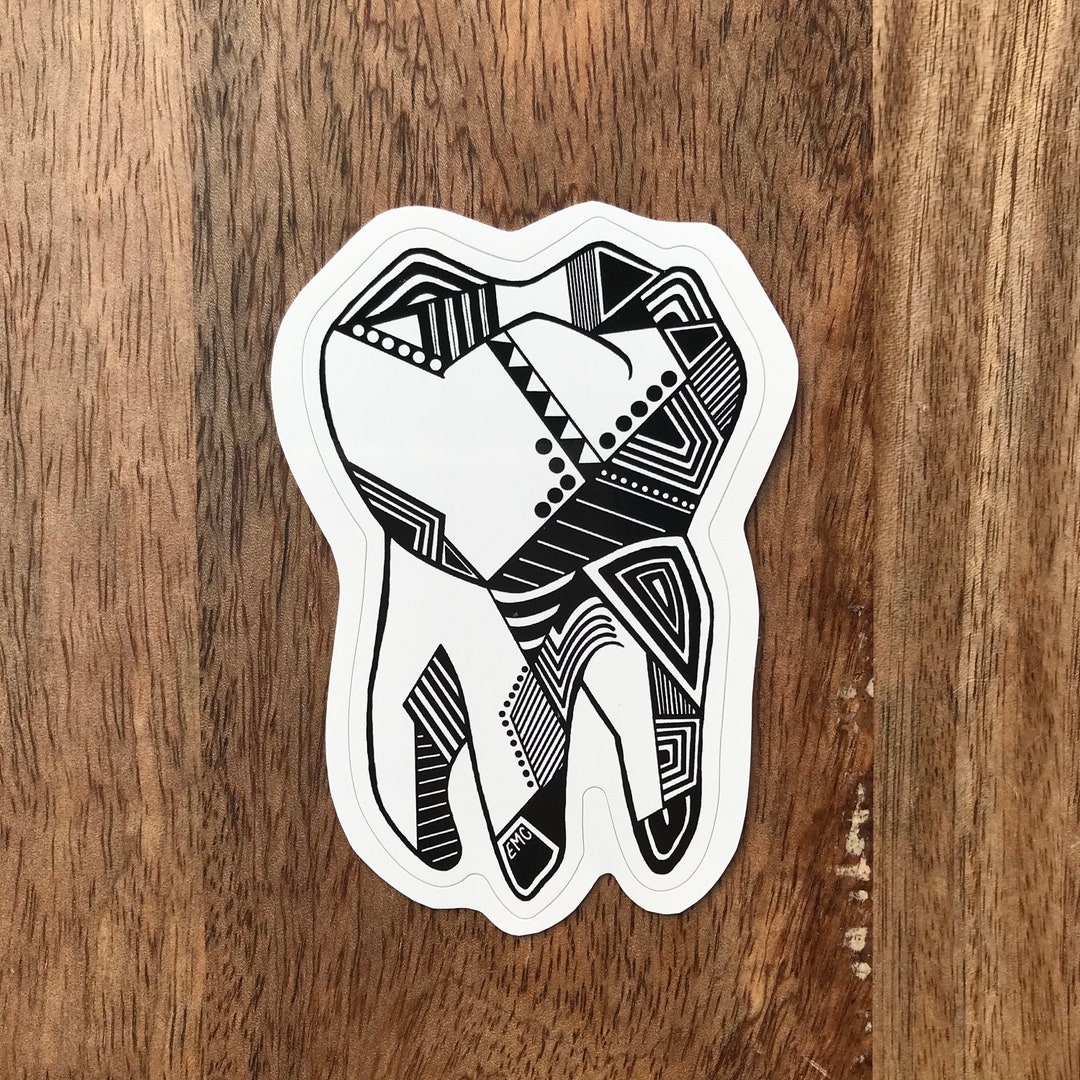 Tooth Sticker, Molar Sticker, Dental Hygienist Sticker, Dentist Sticker ...