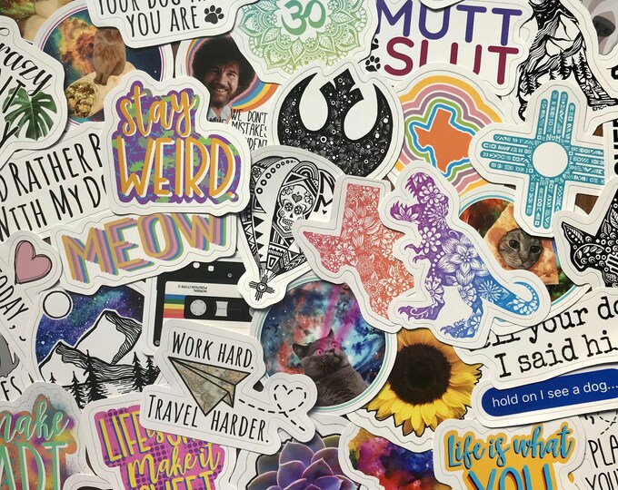 Mystery Sticker Pack, Random Sticker Bundle, Laptop Stickers ...