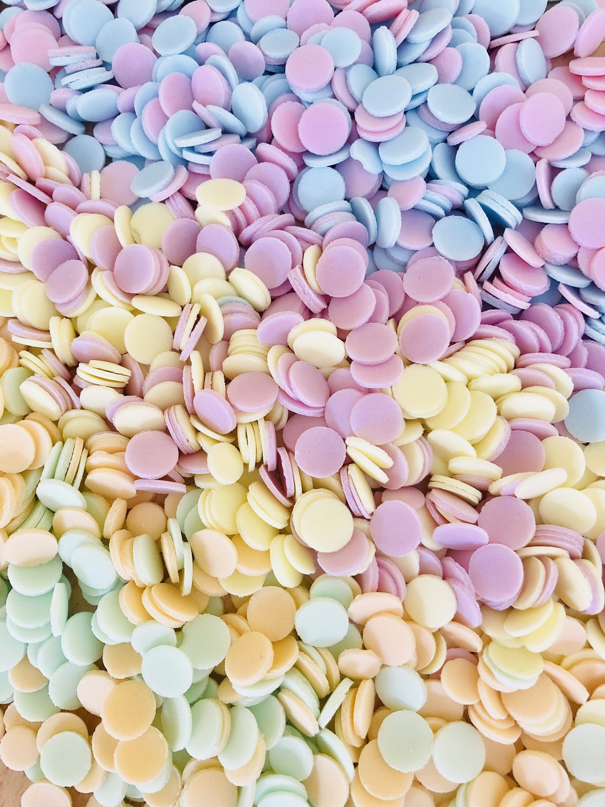 Edible Confetti Handmade in Pastels. Cake Etsy UK
