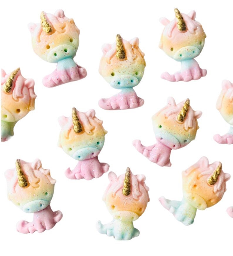 Baby Unicorn Cupcake Toppers image 1