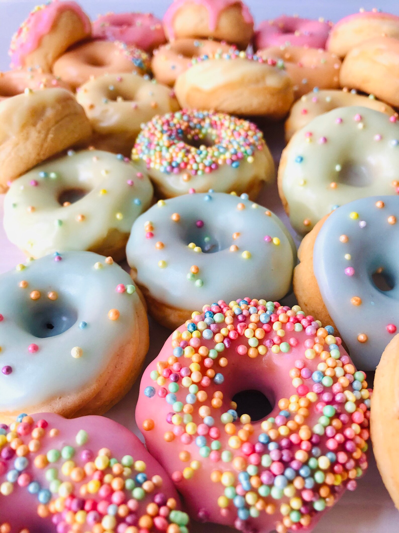 Baked mini Donut Cone/icing/sprinkles. Party/sweet/cone. Etsy