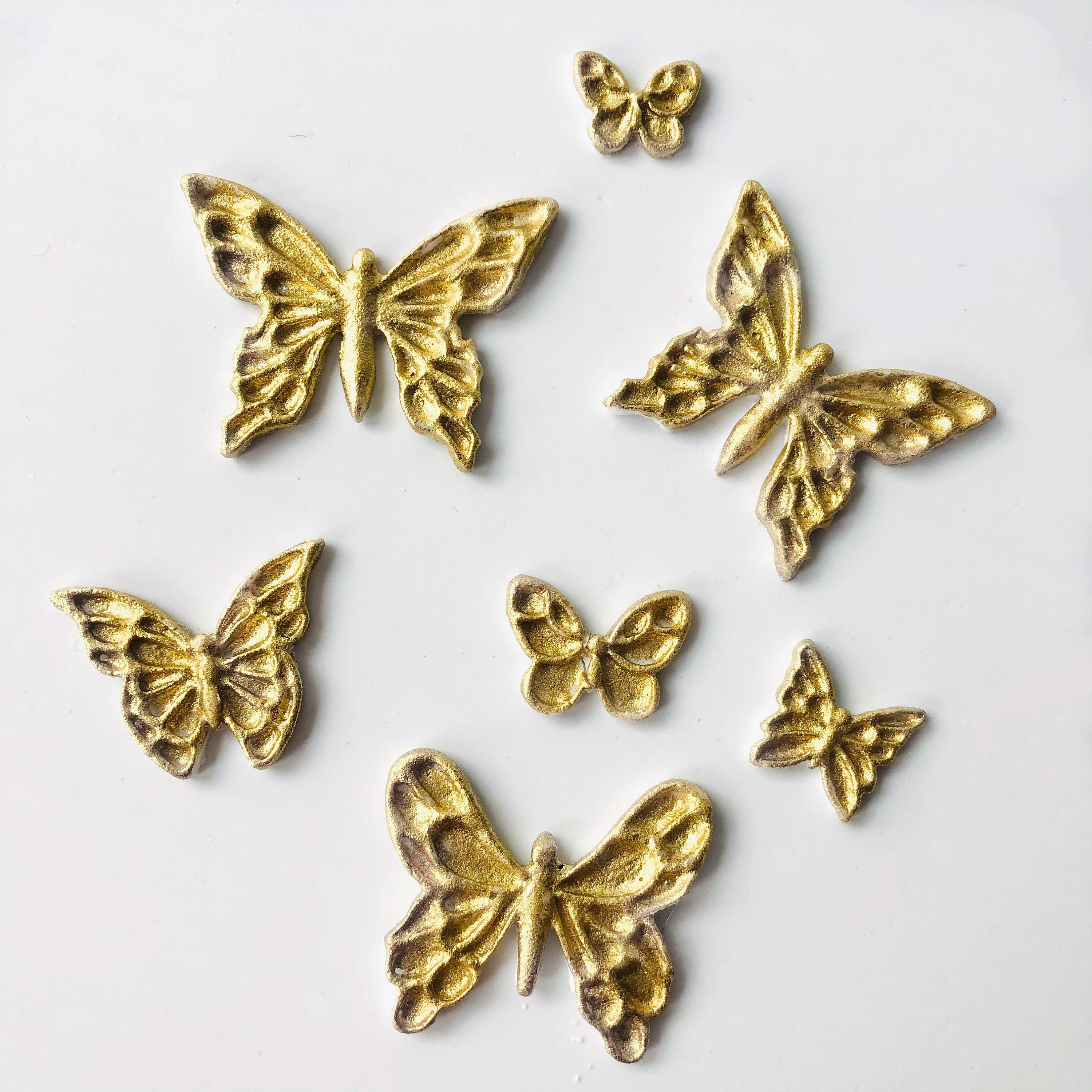 Edible Butterfly Cake Toppers/Decorations. Set of 7. Etsy
