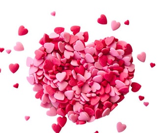 Cuore commestibile Sprinkles/rosa/rosso/San Valentino