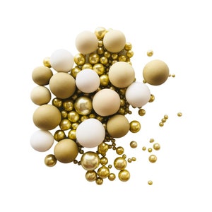 Edible Pearls/Naturals/Ivory/white and gold