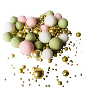 Edible Pearls/Sage/Pink/White/Gold