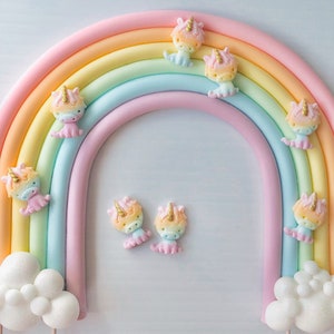 Baby Unicorn Cupcake Toppers image 3