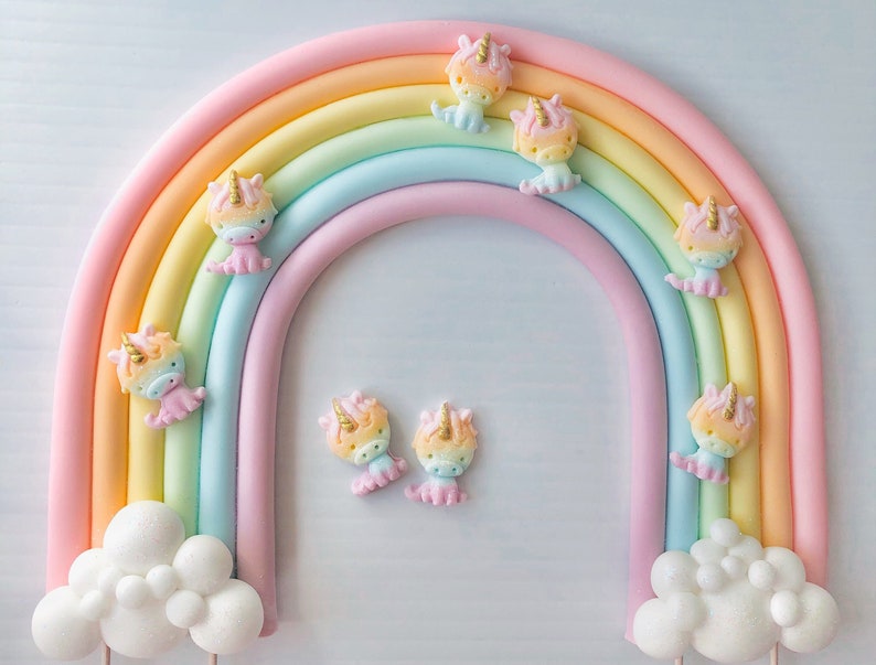 Baby Unicorn Cupcake Toppers image 3