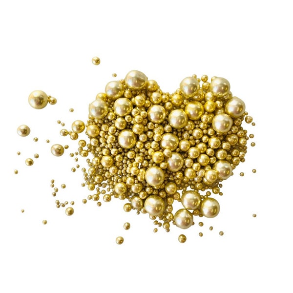 Edible Metalic Gold Sprinkles/Pearls