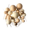 Sphere\/Ball Cake Toppers\/Neutrals.