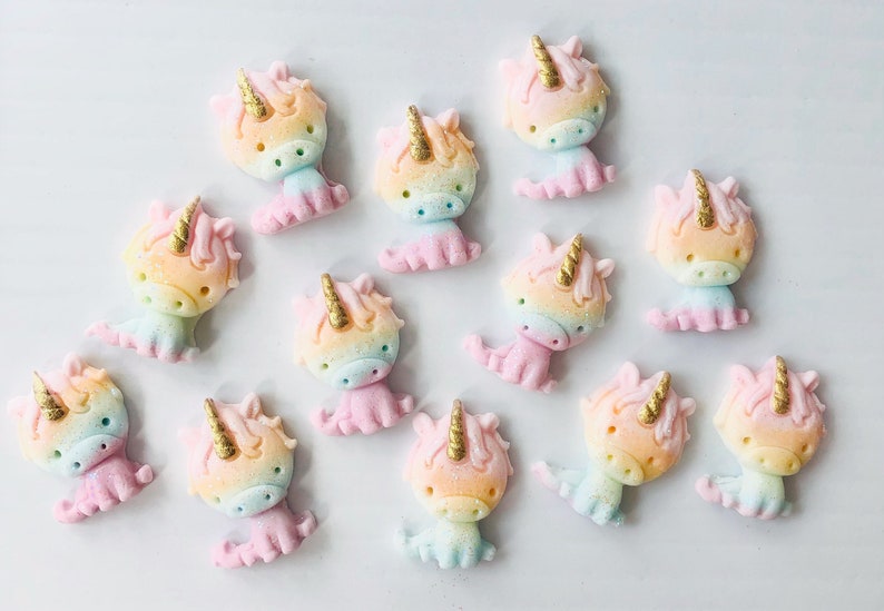 Baby Unicorn Cupcake Toppers image 2