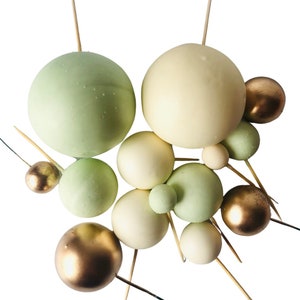 Sphere/Ball Cake Toppers/Sage
