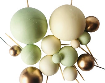 Sphere/Ball Cake Toppers/Sage