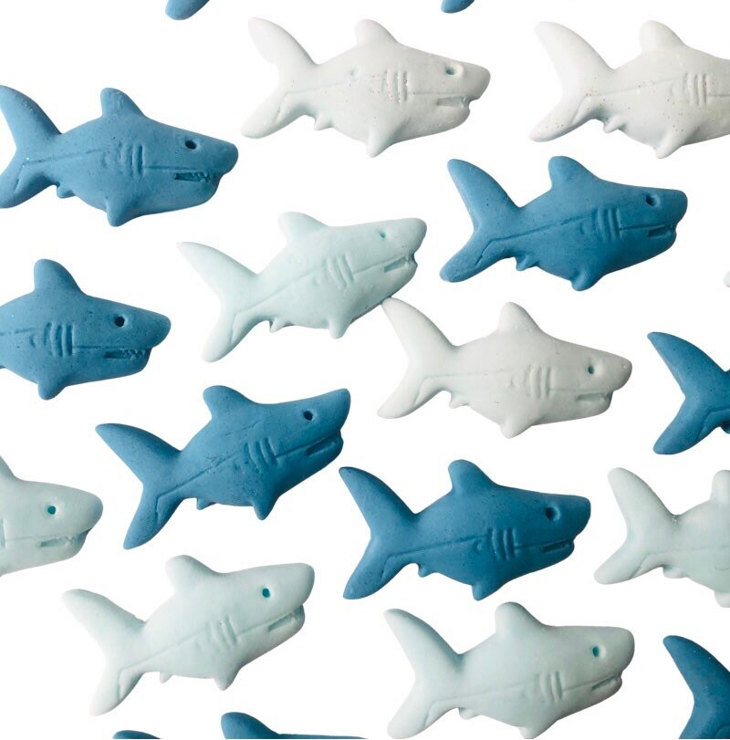 Edible Sharks/sprinkles. Cake Toppers. Etsy