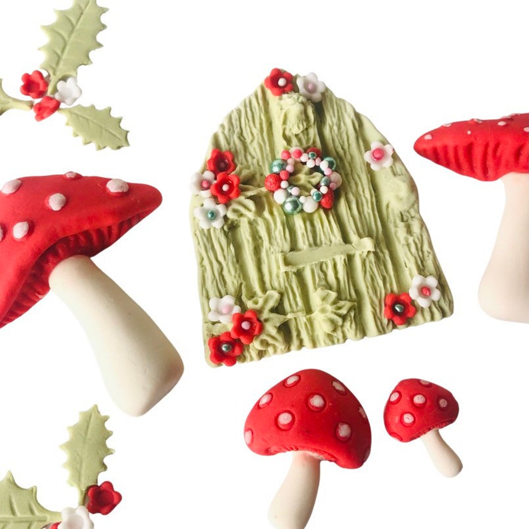 Edible Christmas Fairy Door/cake Topper Etsy UK