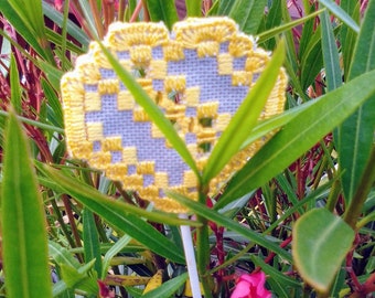 Garden Plug Flower Plug Handmade Hardanger Embroidery Unique Special Gift Embroidery