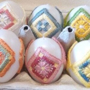 Easter Easter Egg Decoration Hardanger Embroidery Handmade Unique Unique Special Gift image 2