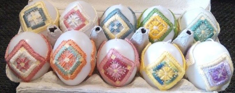 Easter Easter Egg Decoration Hardanger Embroidery Handmade Unique Unique Special Gift image 2